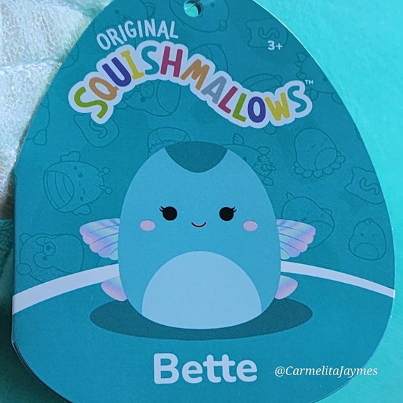 BETTE 🐠 Flying Fish Original Squishmallow By Kellytoy NWT - Picture 4 of 8